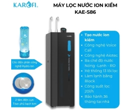 Máy lọc nước nóng lạnh Hydro-ion kiềm Karofi KAE-S86 - 12 Lõi