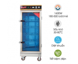 Tủ sấy chén công nghiệp NEWSUN 1 cánh 5 khay - Inox 201